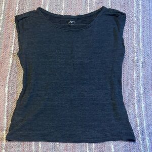 LOFT Women's Charcoal Short Sleeve Tee